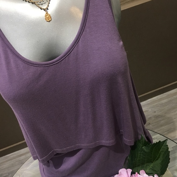 💜🎉 Lola & Sophie Tiered Tank sz M - Picture 1 of 3